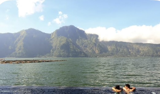 Batur Hot Spring in Bali with natural warm pools and Mount Batur views